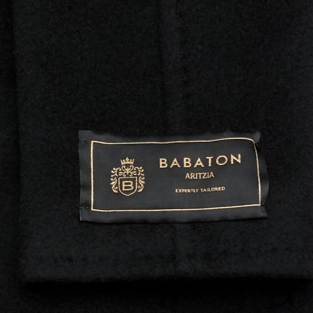 NWT Aritzia BABATON The Slouch Coat - (Re)Camel Wool Black - Picture 12 of 16